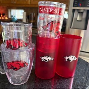 Arkansas Razorbacks 5 Cup Lot